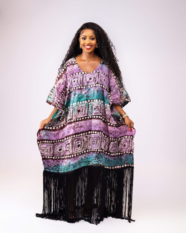 ADIRE FRINGE GOWN - Image 2