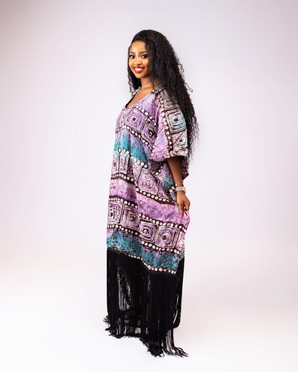ADIRE FRINGE GOWN - Image 5