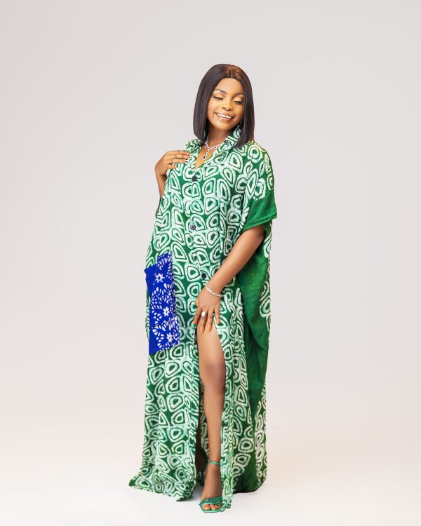 CHIC ADIRE SHIRT GOWN - Image 5